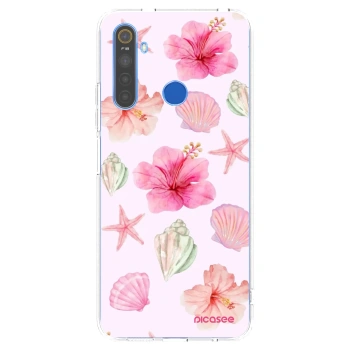 Picasee silikónový prehľadný obal pre Realme 5 - Blush Lagoon