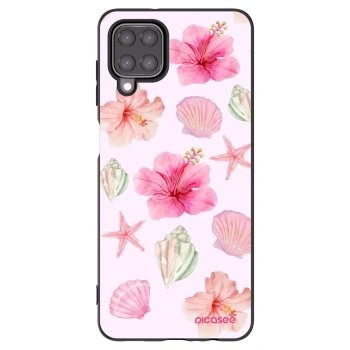 Picasee silikónový čierny obal pre Samsung Galaxy A12 A125F - Blush Lagoon
