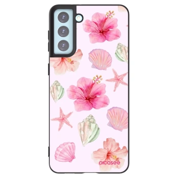 Picasee silikónový čierny obal pre Samsung Galaxy S21+ 5G G996F - Blush Lagoon
