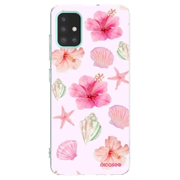 Picasee silikónový prehľadný obal pre Samsung Galaxy M31s - Blush Lagoon