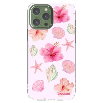 Picasee silikónový prehľadný obal pre Apple iPhone 13 Pro Max - Blush Lagoon