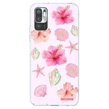 Picasee silikónový prehľadný obal pre Xiaomi Redmi Note 10 5G - Blush Lagoon