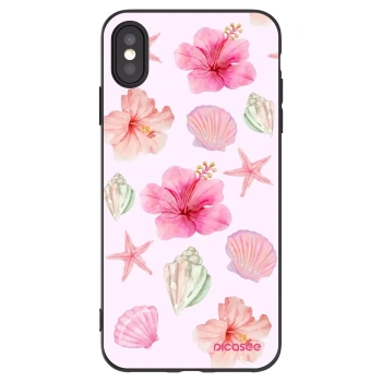 Picasee silikónový čierny obal pre Apple iPhone XS Max - Blush Lagoon