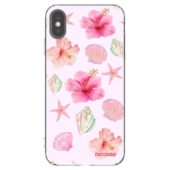 Picasee silikónový prehľadný obal pre Apple iPhone XS Max - Blush Lagoon