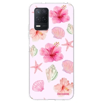 Picasee silikónový prehľadný obal pre Realme 8 5G - Blush Lagoon