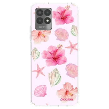 Picasee silikónový prehľadný obal pre Realme 8i - Blush Lagoon