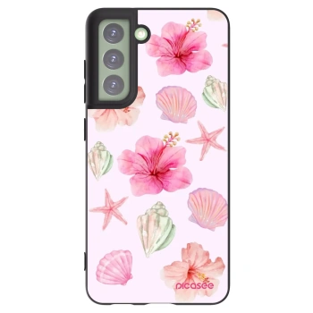 Picasee silikónový čierny obal pre Samsung Galaxy S21 FE 5G - Blush Lagoon