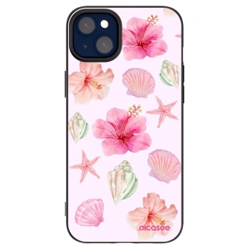 Picasee silikónový čierny obal pre Apple iPhone 14 Plus - Blush Lagoon