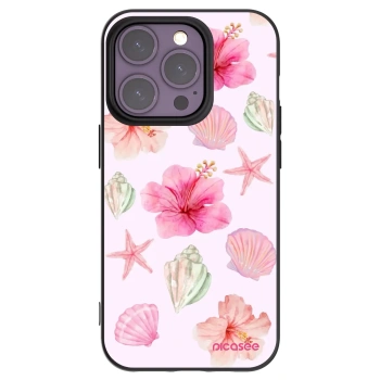 Picasee silikónový čierny obal pre Apple iPhone 14 Pro - Blush Lagoon