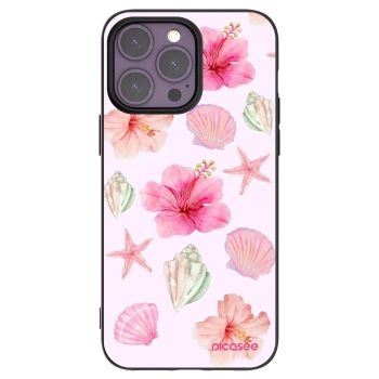 Picasee silikónový čierny obal pre Apple iPhone 14 Pro Max - Blush Lagoon