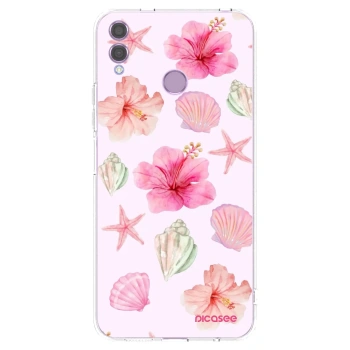 Picasee silikónový prehľadný obal pre Honor 8X - Blush Lagoon