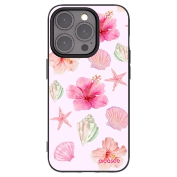 Picasee silikónový čierny obal pre Apple iPhone 15 Pro - Blush Lagoon