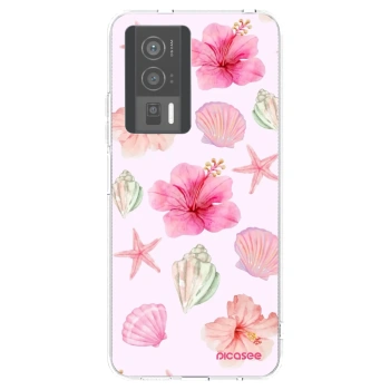 Picasee silikónový prehľadný obal pre Xiaomi Poco F5 Pro 5G - Blush Lagoon