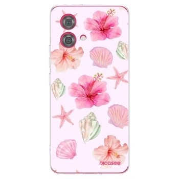Picasee silikónový prehľadný obal pre Motorola Moto G84 5G - Blush Lagoon