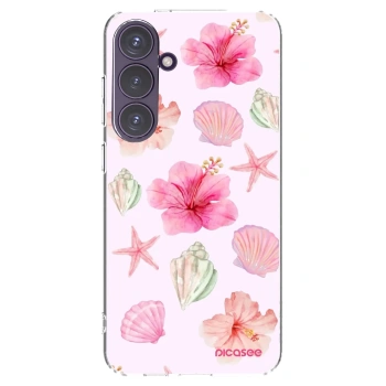 Picasee silikónový prehľadný obal pre Samsung Galaxy S24+ S926B 5G - Blush Lagoon