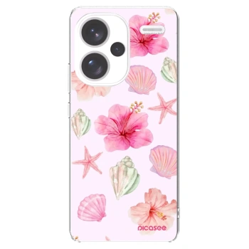 Picasee silikónový prehľadný obal pre Xiaomi Redmi Note 13 Pro+ 5G - Blush Lagoon