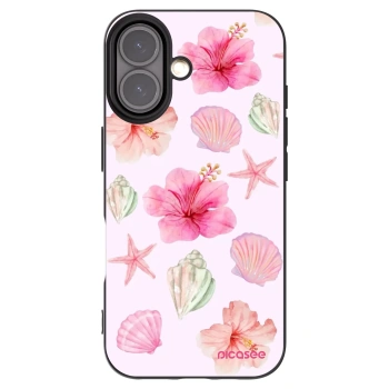 Picasee silikónový čierny obal pre Apple iPhone 16 - Blush Lagoon