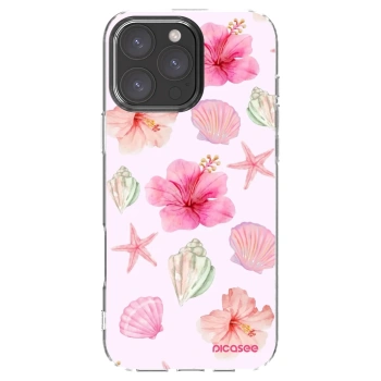 Picasee silikónový prehľadný obal pre Apple iPhone 16 Pro Max - Blush Lagoon