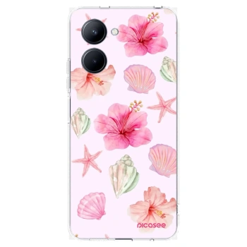 Picasee silikónový prehľadný obal pre Realme C33 (2023) - Blush Lagoon