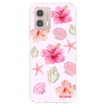 Picasee silikónový prehľadný obal pre Motorola Moto G53 5G - Blush Lagoon