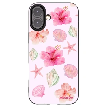 Picasee silikónový čierny obal pre Apple iPhone 16 Plus - Blush Lagoon