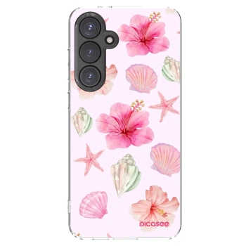 Picasee silikónový prehľadný obal pre Samsung Galaxy S24 FE S721B - Blush Lagoon