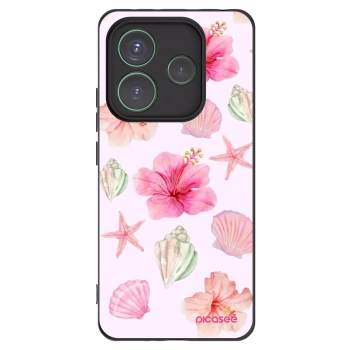 Picasee silikónový čierny obal pre Xiaomi Redmi Note 14 5G - Blush Lagoon