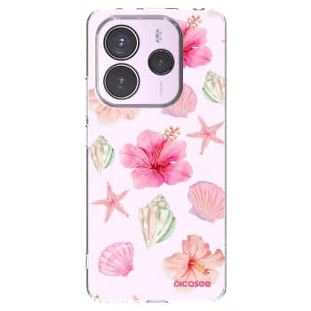 Picasee silikónový prehľadný obal pre Xiaomi Redmi Note 14 5G - Blush Lagoon
