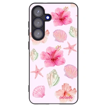Picasee silikónový čierny obal pre Samsung Galaxy S25 5G - Blush Lagoon
