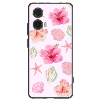 Picasee silikónový čierny obal pre Motorola Moto G35 5G - Blush Lagoon