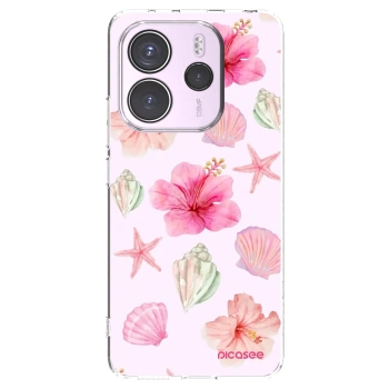 Picasee silikónový prehľadný obal pre Xiaomi Redmi Note 14 4G - Blush Lagoon