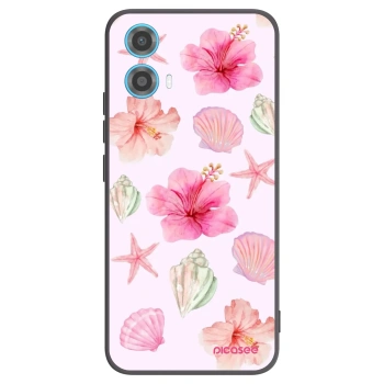 Picasee silikónový čierny obal pre Motorola Moto G34 5G - Blush Lagoon