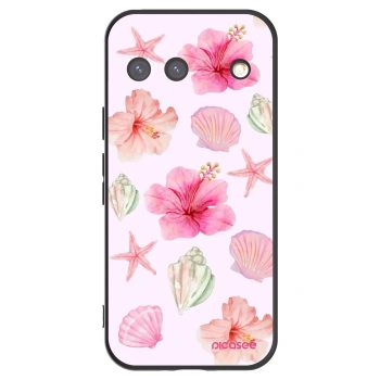 Picasee silikónový čierny obal pre Google Pixel 9 - Blush Lagoon