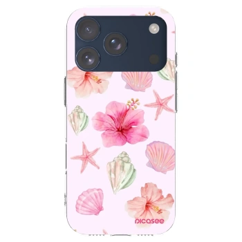 Picasee silikónový prehľadný obal pre Apple iPhone 17 Pro - Blush Lagoon