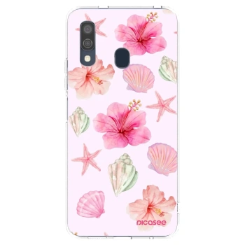 Picasee silikónový prehľadný obal pre Samsung Galaxy A40 A405F - Blush Lagoon