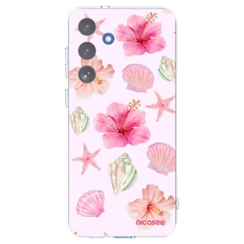 Picasee silikónový prehľadný obal pre Samsung Galaxy S25 FE 5G - Blush Lagoon