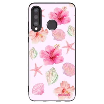 Picasee silikónový čierny obal pre Huawei P30 Lite - Blush Lagoon
