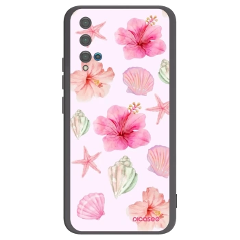 Picasee silikónový čierny obal pre Huawei Nova 5T - Blush Lagoon