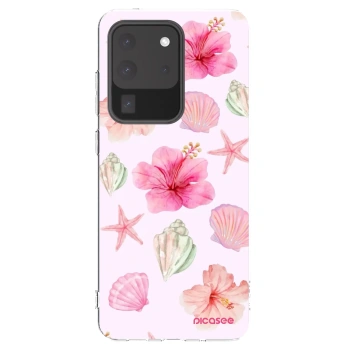 Picasee silikónový prehľadný obal pre Samsung Galaxy S20 Ultra 5G G988F - Blush Lagoon