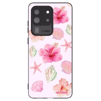 Picasee silikónový čierny obal pre Samsung Galaxy S20 Ultra 5G G988F - Blush Lagoon