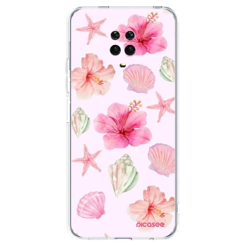 Picasee silikónový prehľadný obal pre Xiaomi Redmi Note 9S - Blush Lagoon