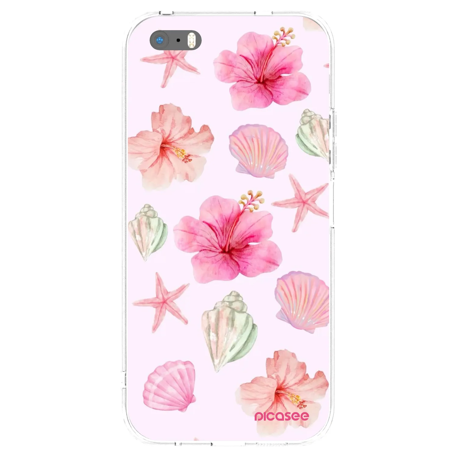 Picasee silikónový prehľadný obal pre Apple iPhone 5/5S/SE - Blush Lagoon