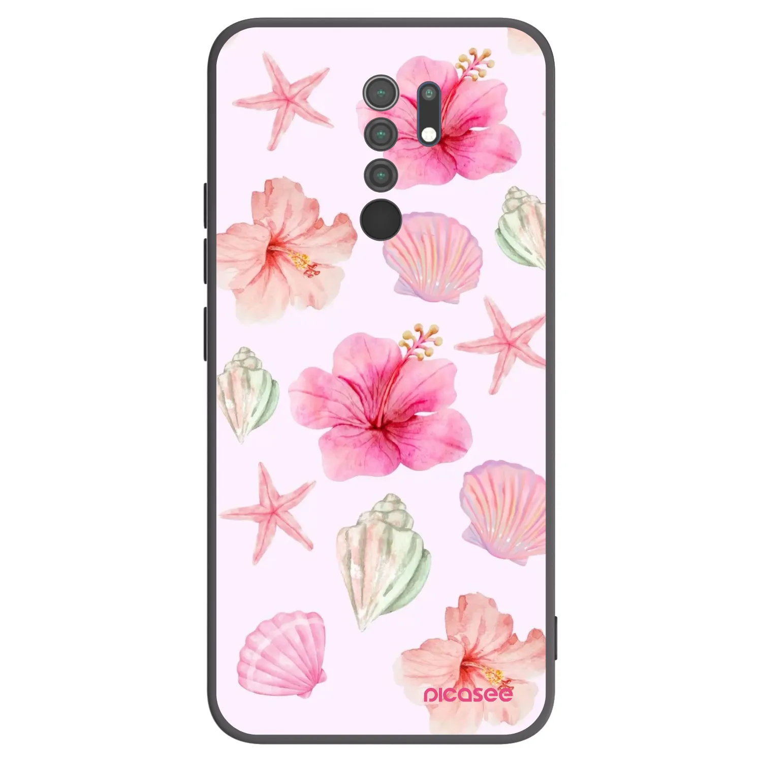 Picasee silikónový čierny obal pre Xiaomi Redmi 9 - Blush Lagoon