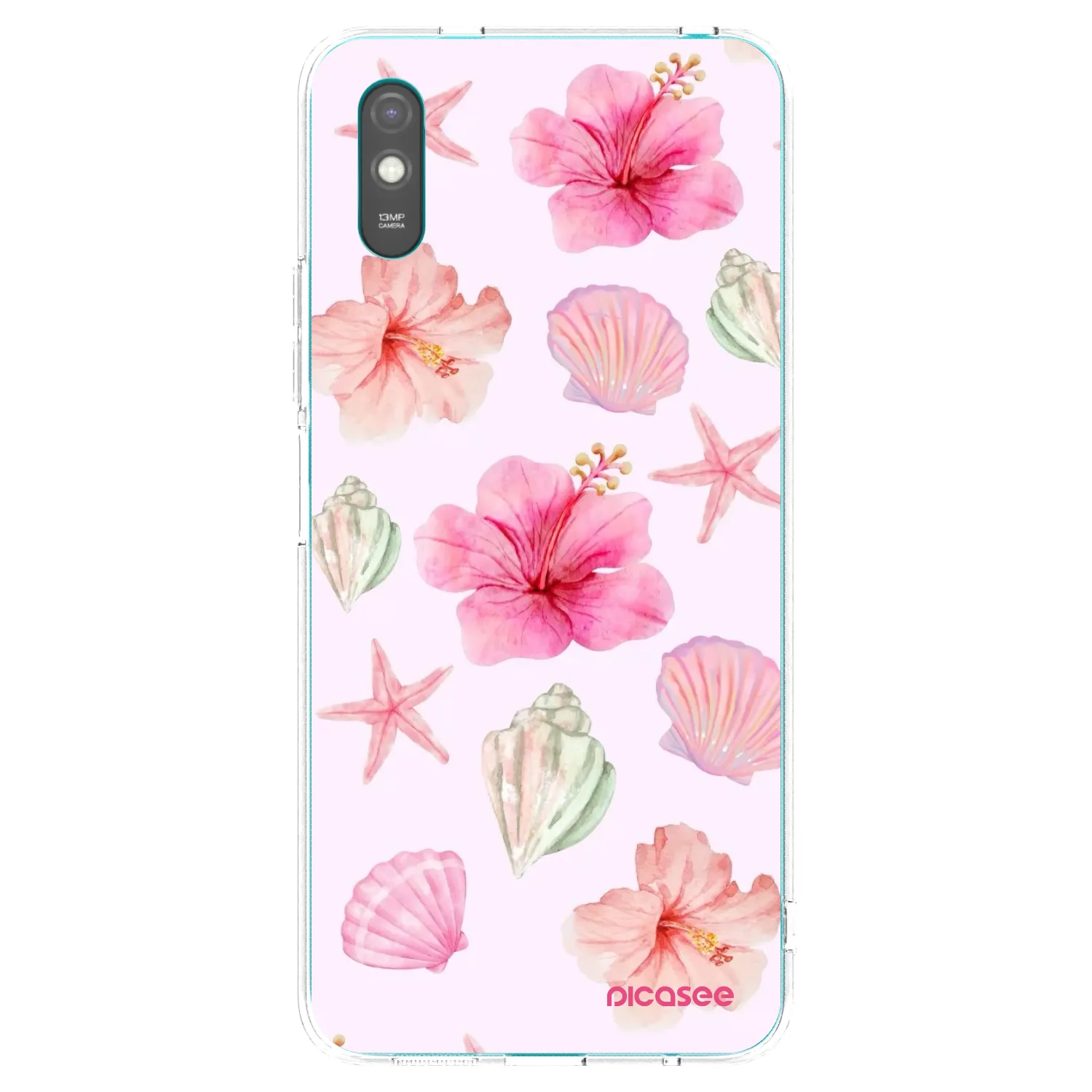 Picasee silikónový prehľadný obal pre Xiaomi Redmi 9A - Blush Lagoon