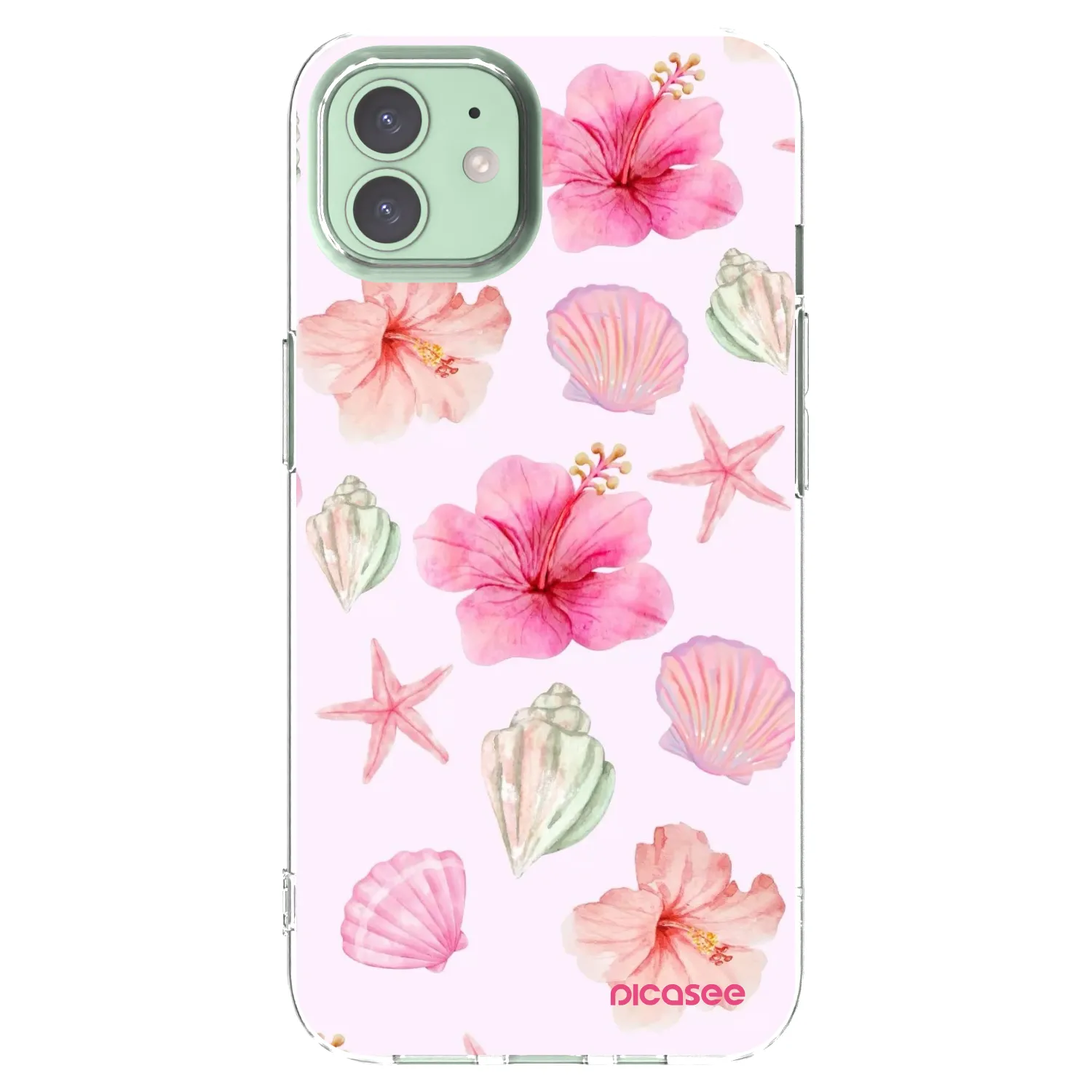 Picasee silikónový prehľadný obal pre Apple iPhone 12 Pro - Blush Lagoon