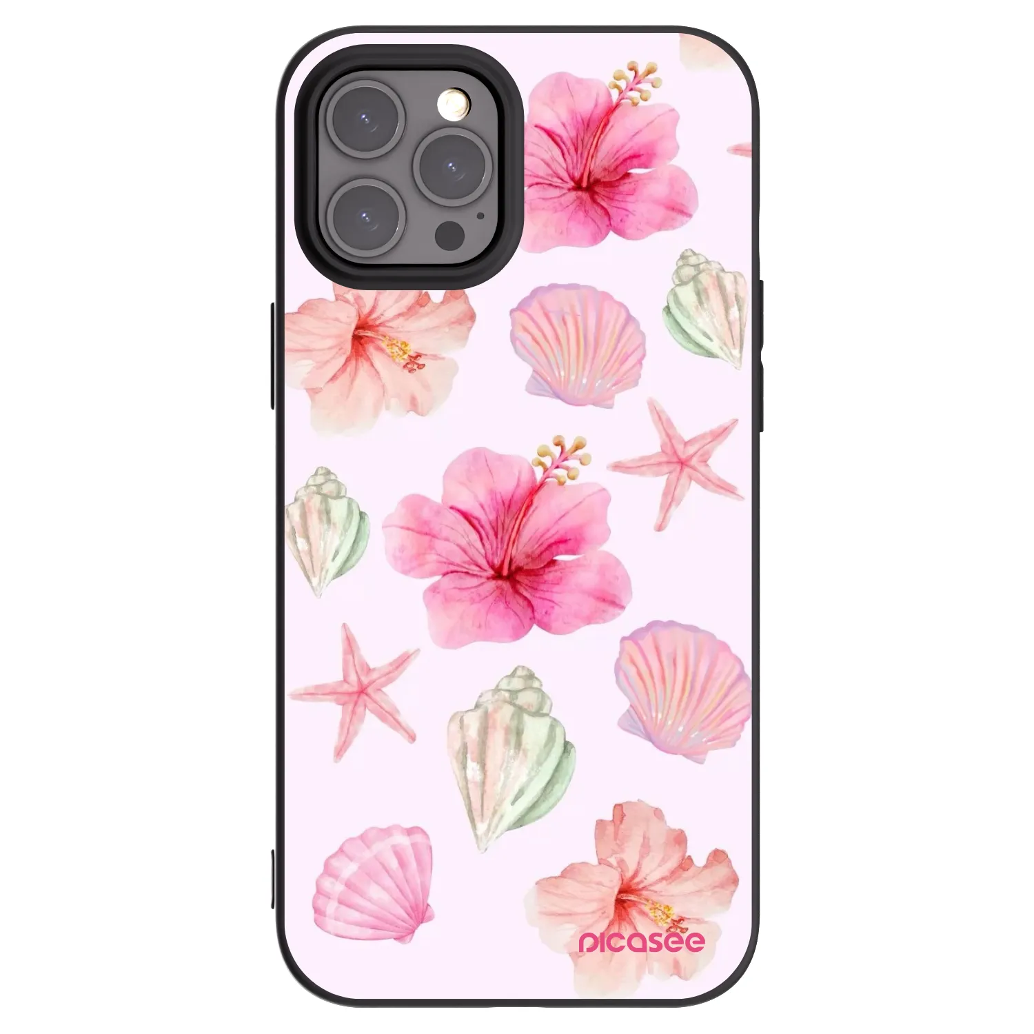 Picasee silikónový čierny obal pre Apple iPhone 12 Pro Max - Blush Lagoon