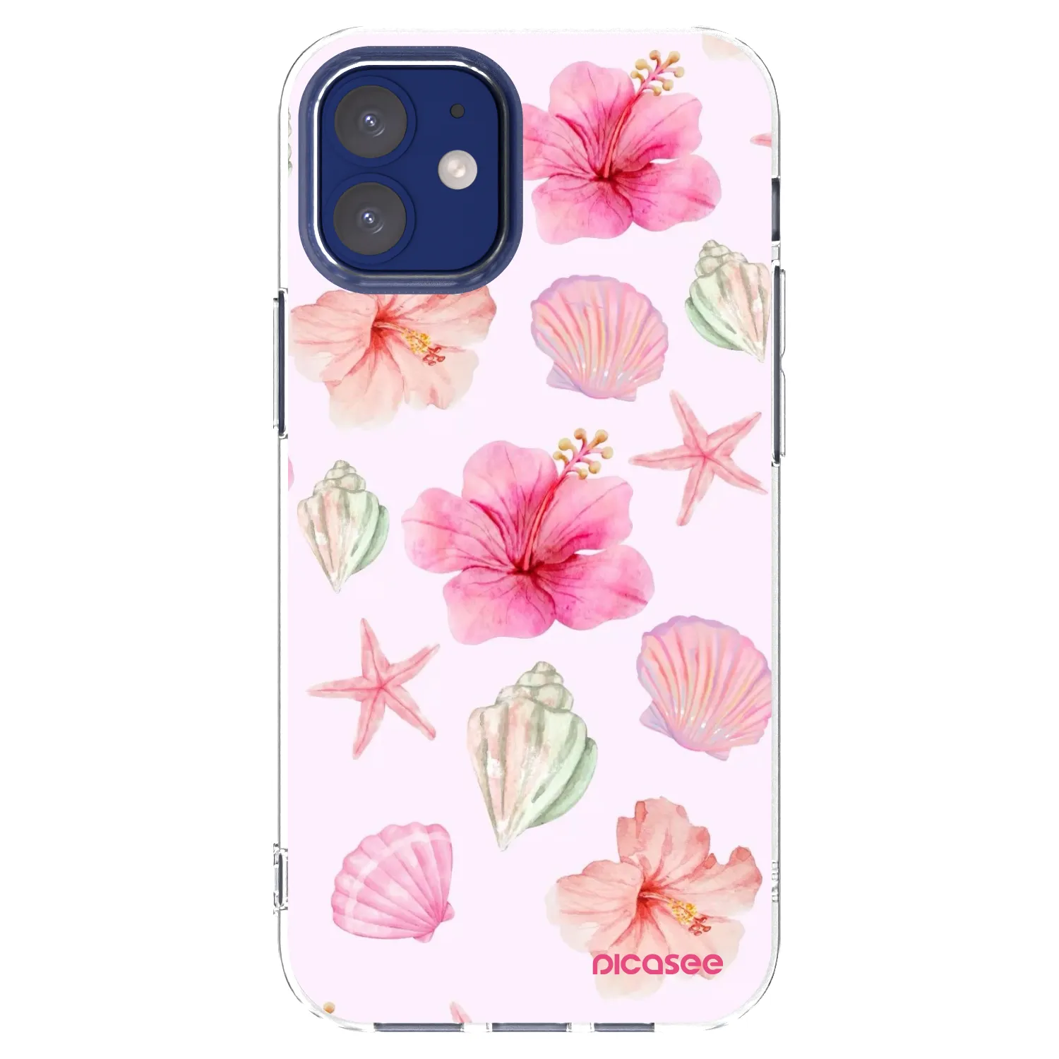 Picasee silikónový prehľadný obal pre Apple iPhone 12 mini - Blush Lagoon