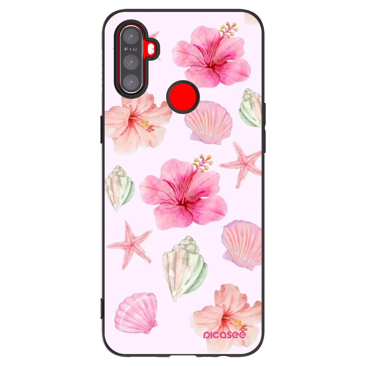 Picasee silikónový čierny obal pre Realme C3 - Blush Lagoon