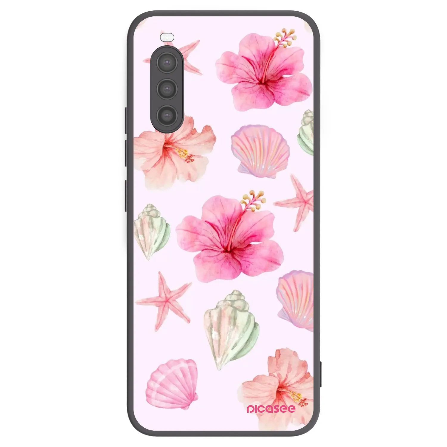 Picasee silikónový čierny obal pre Sony Xperia 10 II - Blush Lagoon