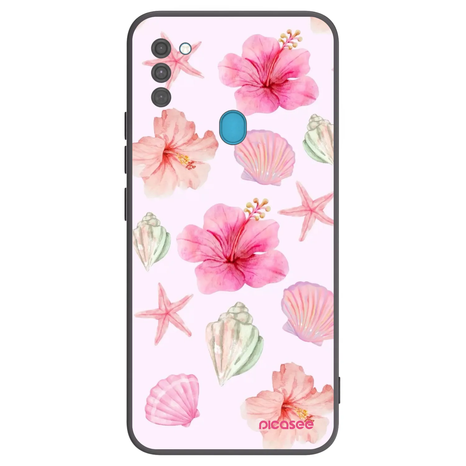 Picasee silikónový čierny obal pre Samsung Galaxy M11 - Blush Lagoon